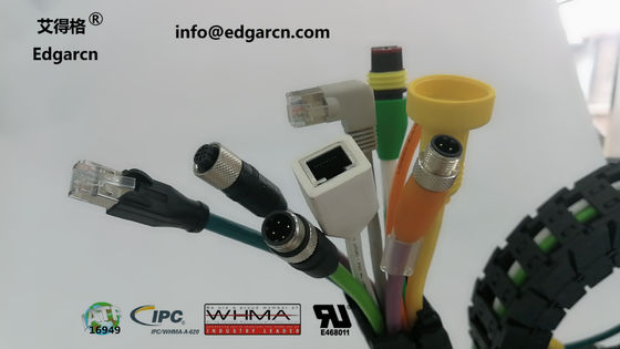 Pur / Tpu Canopen Kabel M12 A Codering man-vrouw lengte 1500 mm met Shiled