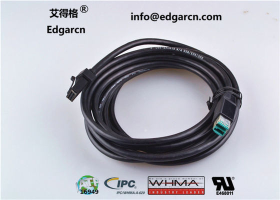 Van de de Bedradingsuitrusting van pvc de Elektronische van de de Machtskabel van Usb Zwarte Kleur voor Verifone