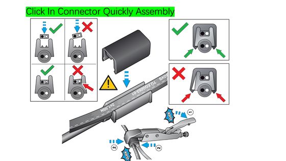 5A-20A Click-In Overmold Connector Automotive Wiring Harness met geoptimaliseerde kabelondersteuning en single marker clearance lichten