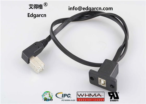 Op maat gemaakte datacommunicatie kabelafdruk / adapterkabel Usb B Type naar Usb B Type