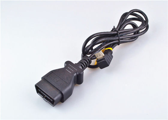 Aangepaste Obd Ii Diagnostische Kabel 16-pins mannelijk naar vrouwelijk met krimpende connector