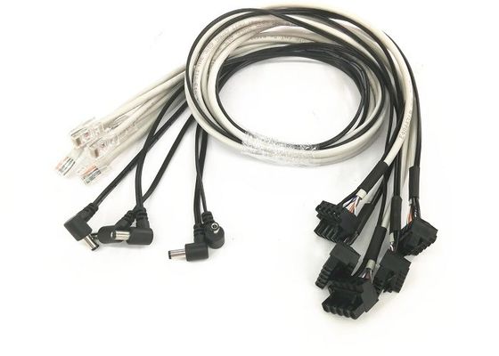 Haakse industriële kabelboom Dc stroomkabel Cat5e Utp 26awg / 4p Gy-jas