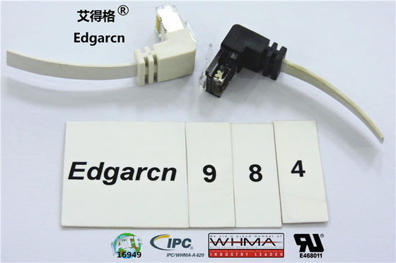 Pvc-Materiaal Cat5e Utp-Kabel Rj45 Stop met Aangepaste Lengte / Kleur