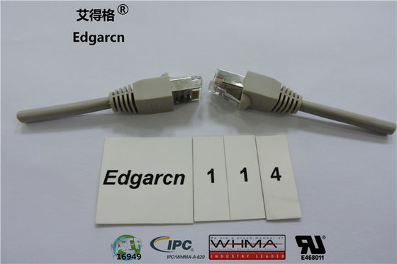 Pvc-Materiaal Cat5e Utp-Kabel Rj45 Stop met Aangepaste Lengte / Kleur