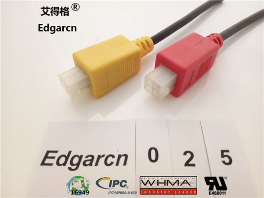 Pvc Materiaal Molex Micro Fit, aangepast formaat Overmolded Molex Mini Fit Jr