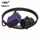 Purple Moulding Truck Kabelboom, J1939 9 Pin Deutsch To Obd2 Cable